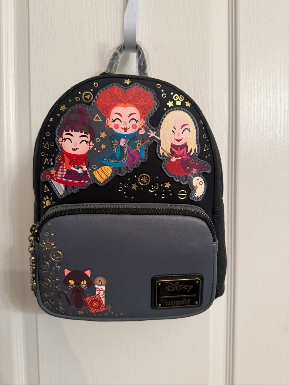 Loungefly Black & Gray Hocus Pocus Chibi Mini Backpack